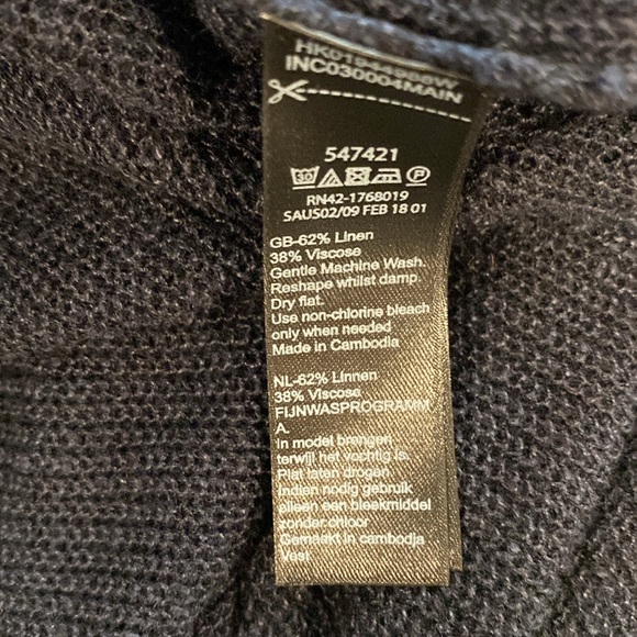 Monsoon long Navy cardigan size M NWT - Picture 6 of 7